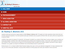 Tablet Screenshot of drrodneybrunson.com